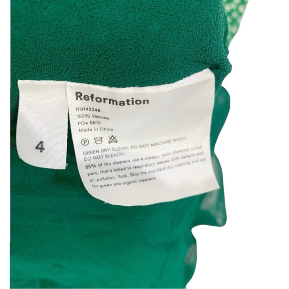 Refomation Fern Mini Dress Size 4 - Picture 10 of 10
